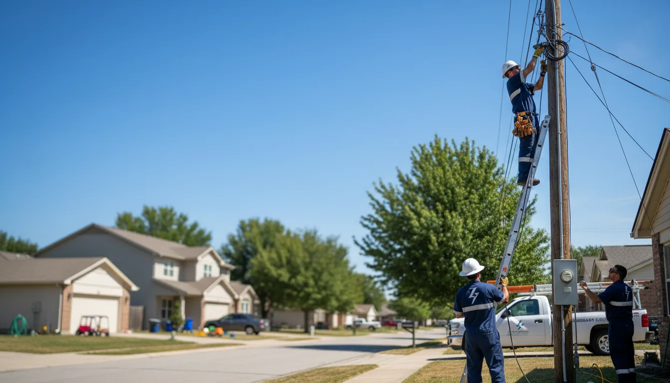 Residential electrician providing installation services in Shirley, IN